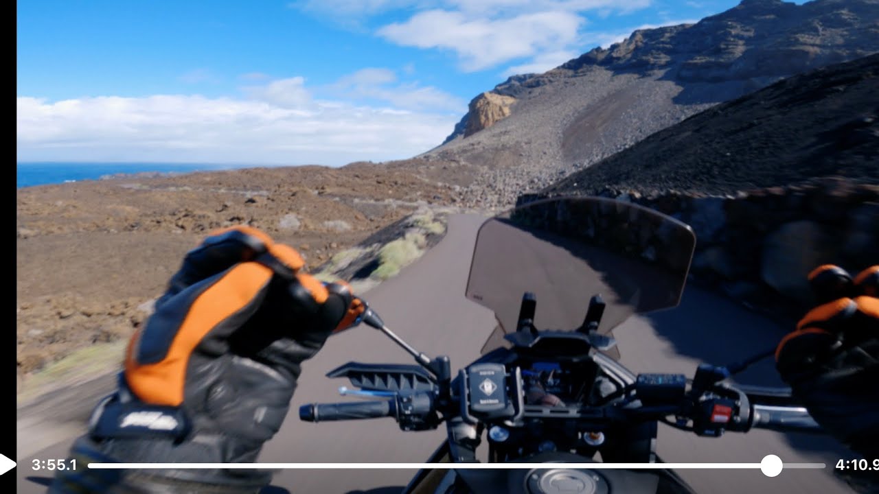 MOTORRADFAHREN auf EL HIERRO, Yamaha Tracer7 