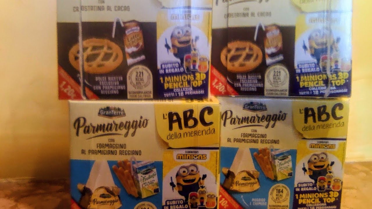Parmareggio ABC della merenda Minions pencil top