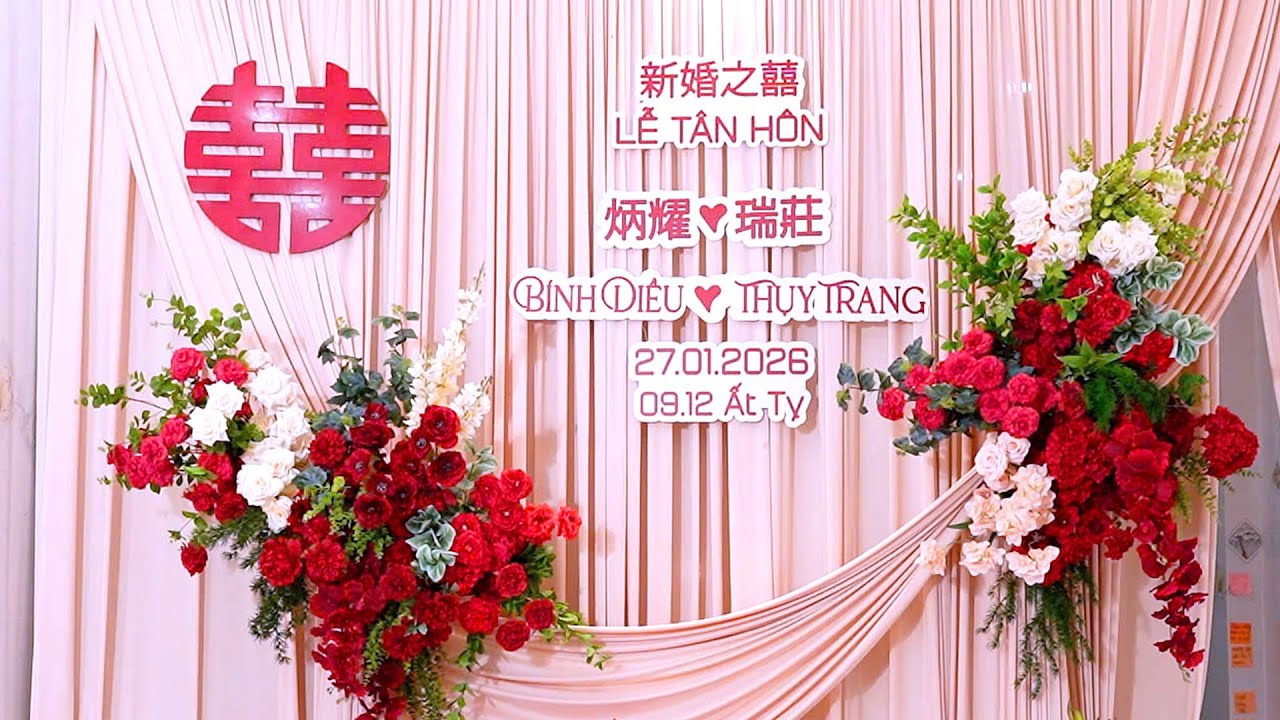 Happy Wedding Diều & Trang 27-01-2026 . 新婚之喜 -  韓炳耀先生  &  劉瑞莊小姐   .lqpfc168