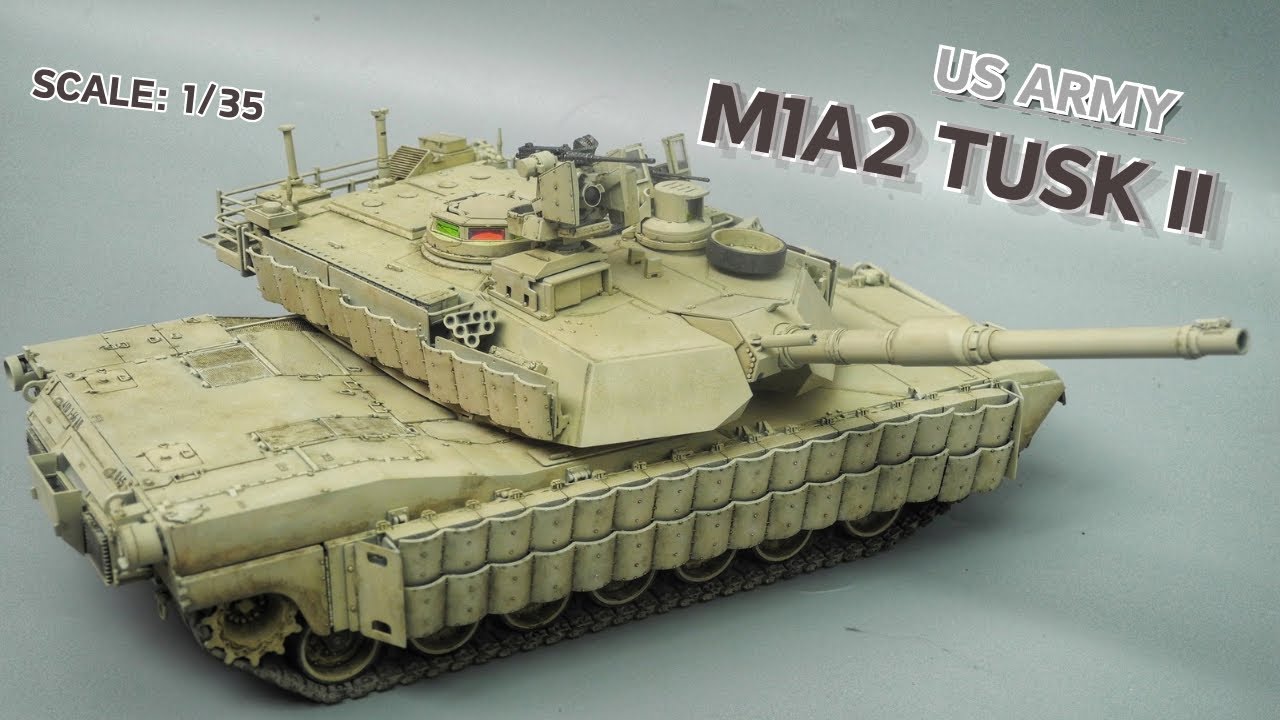 1/35 M1A2 Abrams TUSK2  Painting&Weathering (Academy 13504)