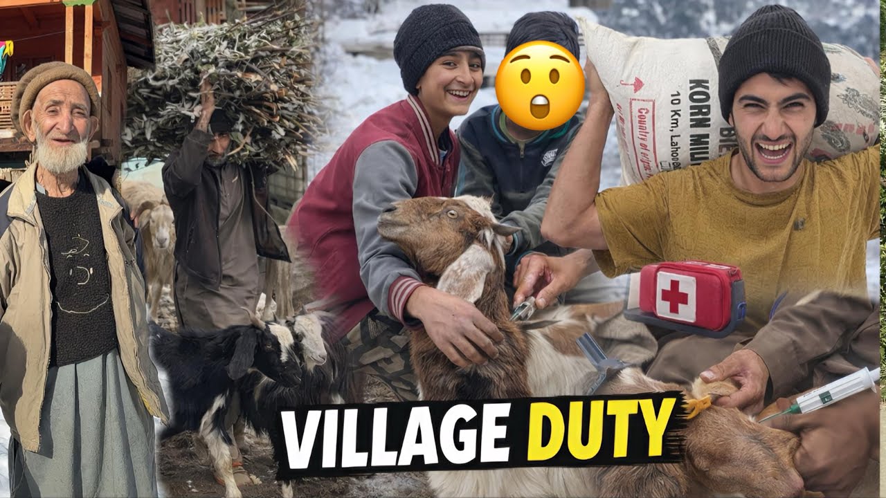 Village Life in Neelum Valley | Family Breakfast, Goat Treatment & Daily Kashmiri Routine 😍