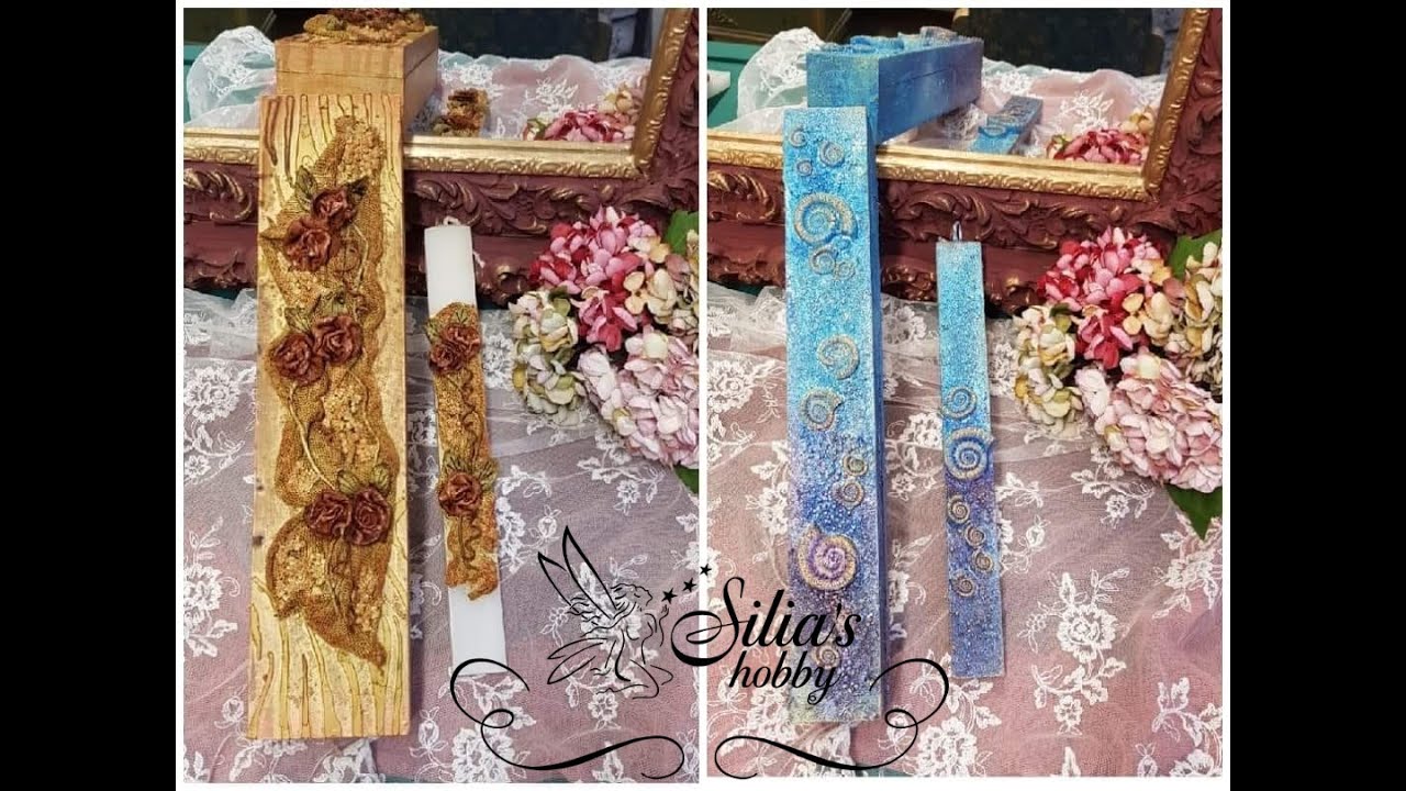 DIY: Πασχαλινές λαμπάδες με powertex #easter#art