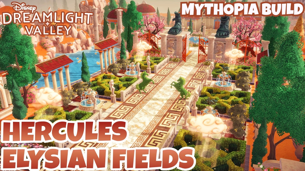 HERCULES & PHIL HOME (ELYSIAN FIELDS) | Disney Dreamlight Valley | Godly Glamour Star Path