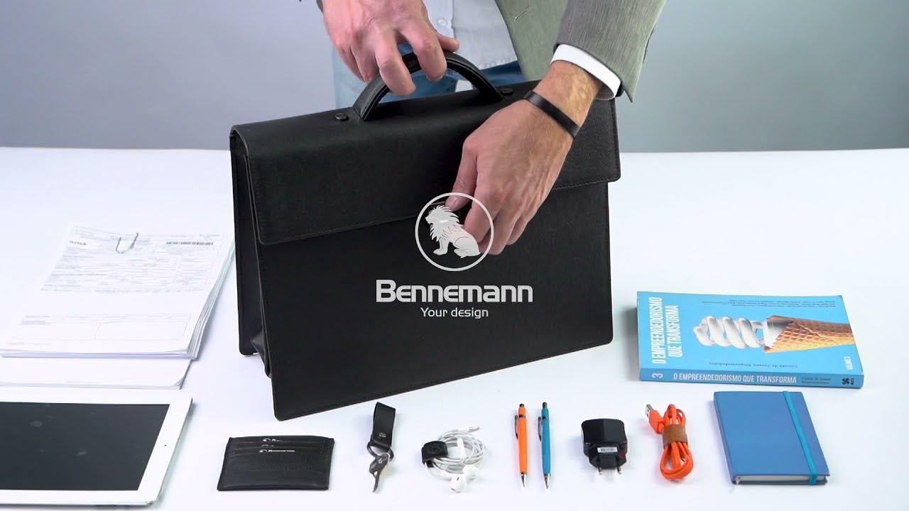 Pasta Executiva de Couro Compact Business | Bennemann - Coleção Milan