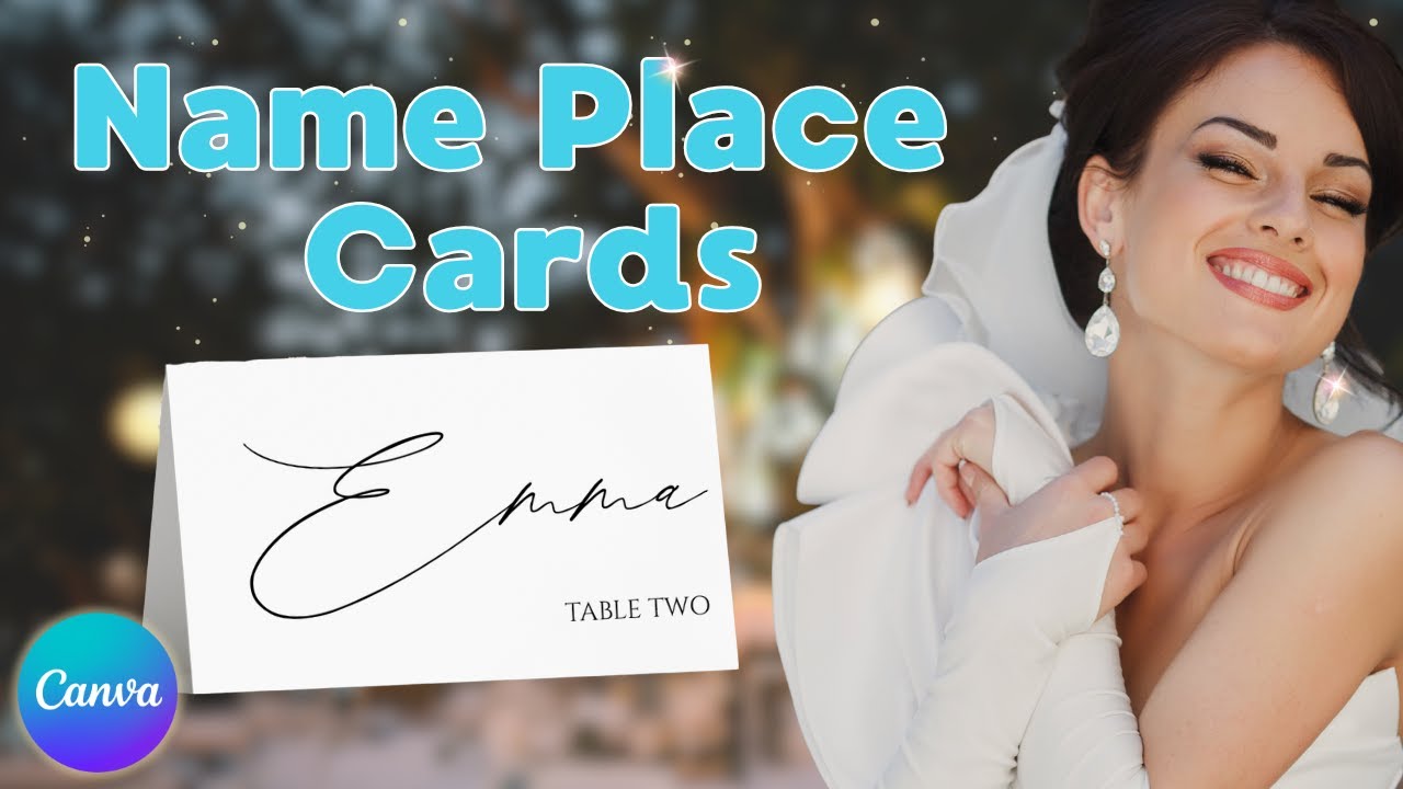 How to Create Name Place Cards in Canva for your Wedding | Full Step by Step Tutorial