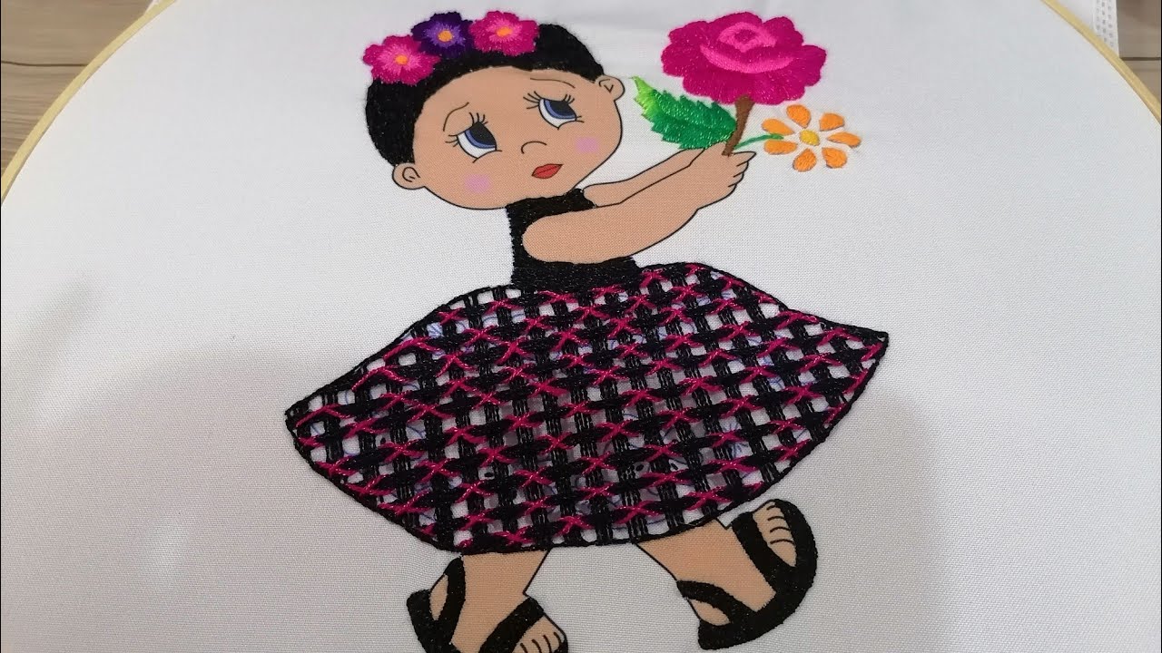 Puntada Fantasía Para una Falda de Muñeca..