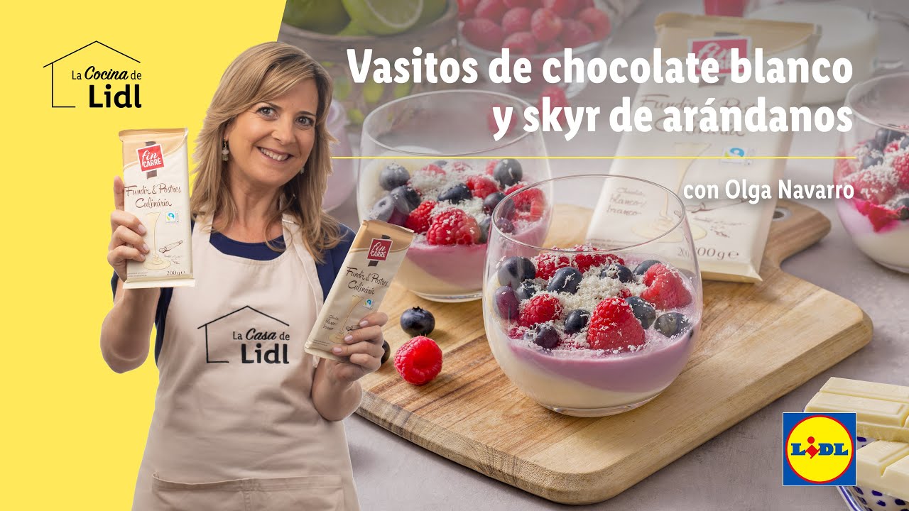Vasitos de chocolate blanco y skyr 🍫 🥛 | Recetas de Postres | Lidl España