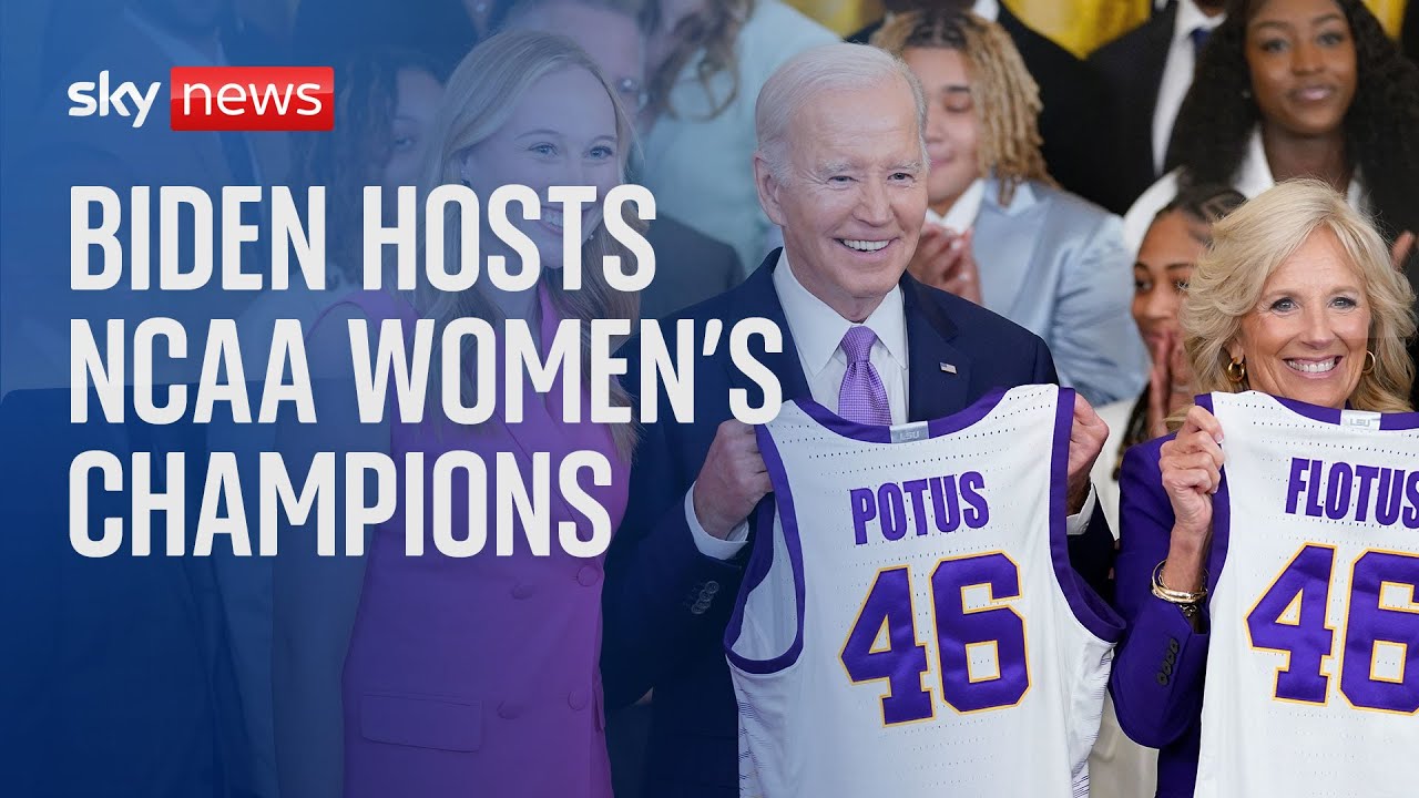 President Biden hosts women's NCAA basketball champions, Louisiana State University Tigers