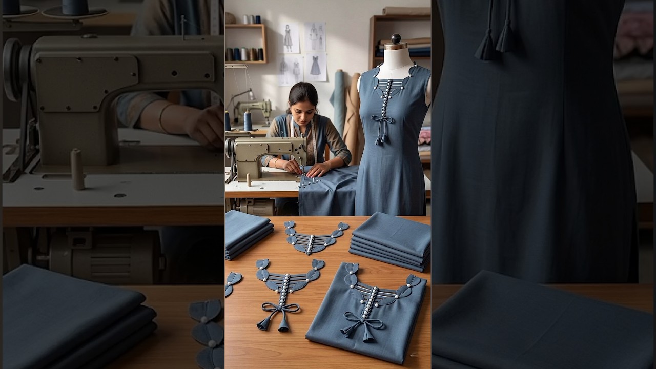 Easy Dori Neck Design with a Trendy Stylish Finish #neckdesign #doristyle #sewingtips