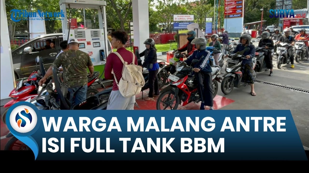 DAMPAK PENUTUPAN SELAT HORMUZ Picu Warga Malang Antre di SPBU Isi Full Tank BBM