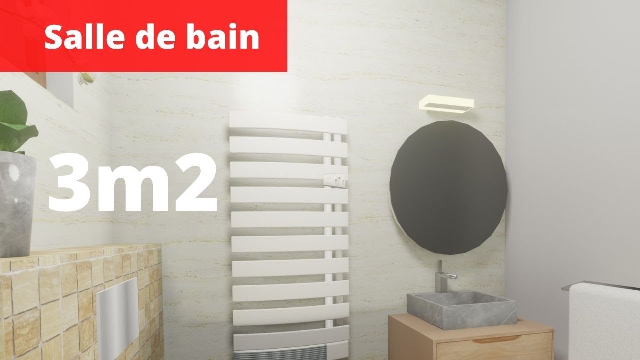 Une petite salle de bain moderne /salle de bain 3m2/ Etude projet