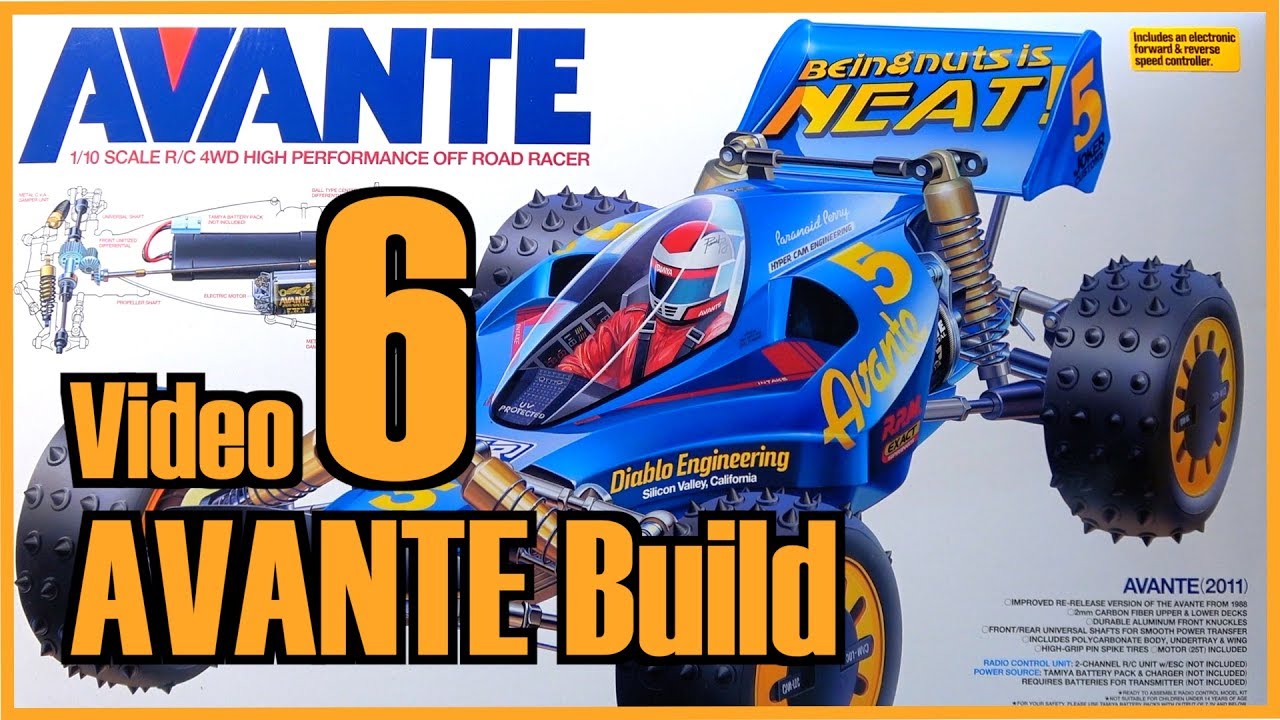 Tamiya Avante Build / Video 6 / Steps 32-38