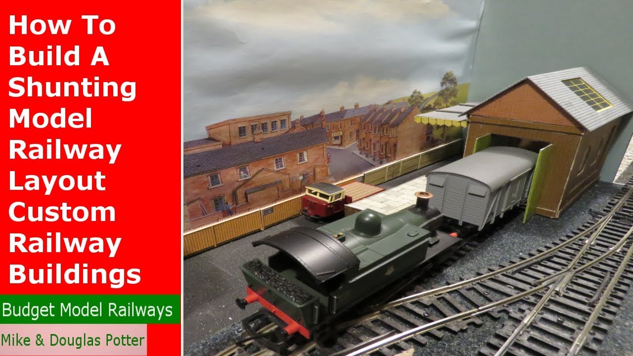 How To Build An OO Gauge Micro Shunting Model Railway / Railroad Layout Custom Buildings