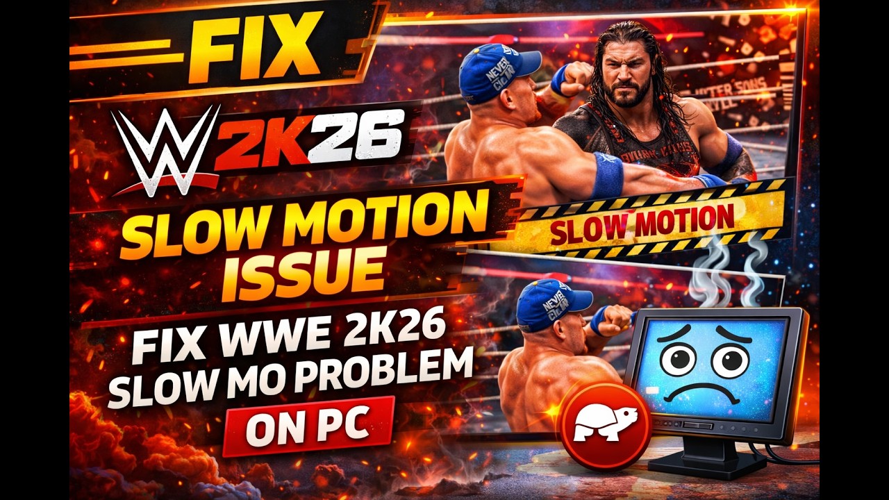 Как исправить проблему с замедленной съемкой в ​​WWE 2K26 на ПК