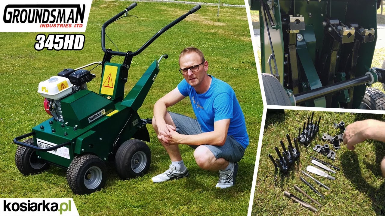 Aerator Wgłębny z Napędem Groundsman 345HD - do 13cm Głębokości Roboczej !