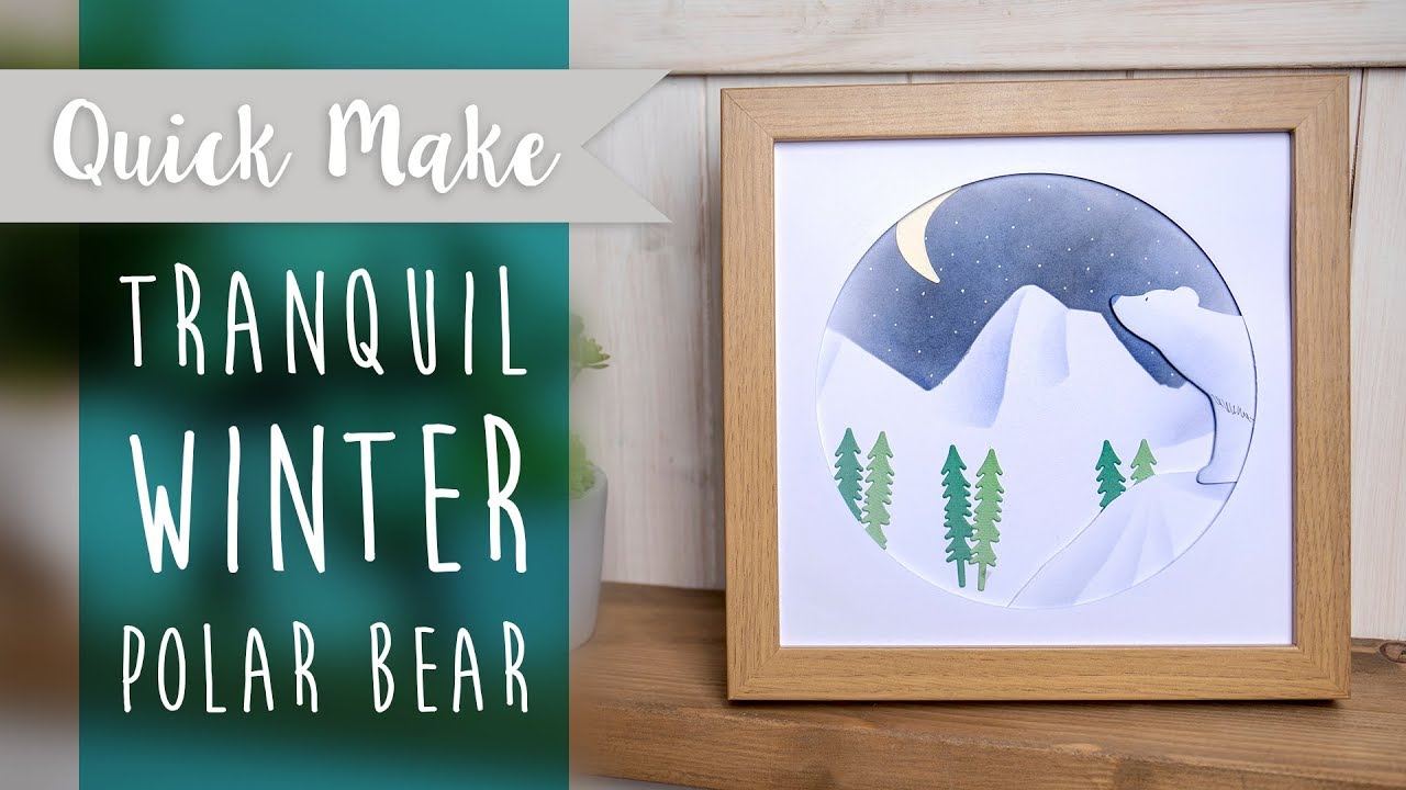 Winter Polar Bear Frame - Sizzix