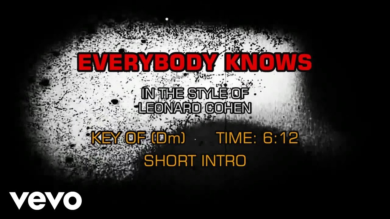 Leonard Cohen - Everybody Knows (Karaoke)