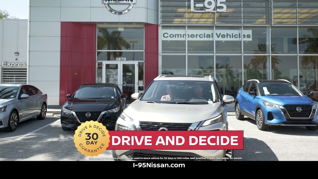 Payments from $99 a Month for our 30 Day Drive and Decide at I-95 Nissan