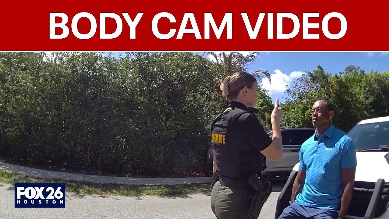 Tiger Woods field sobriety test body camera video