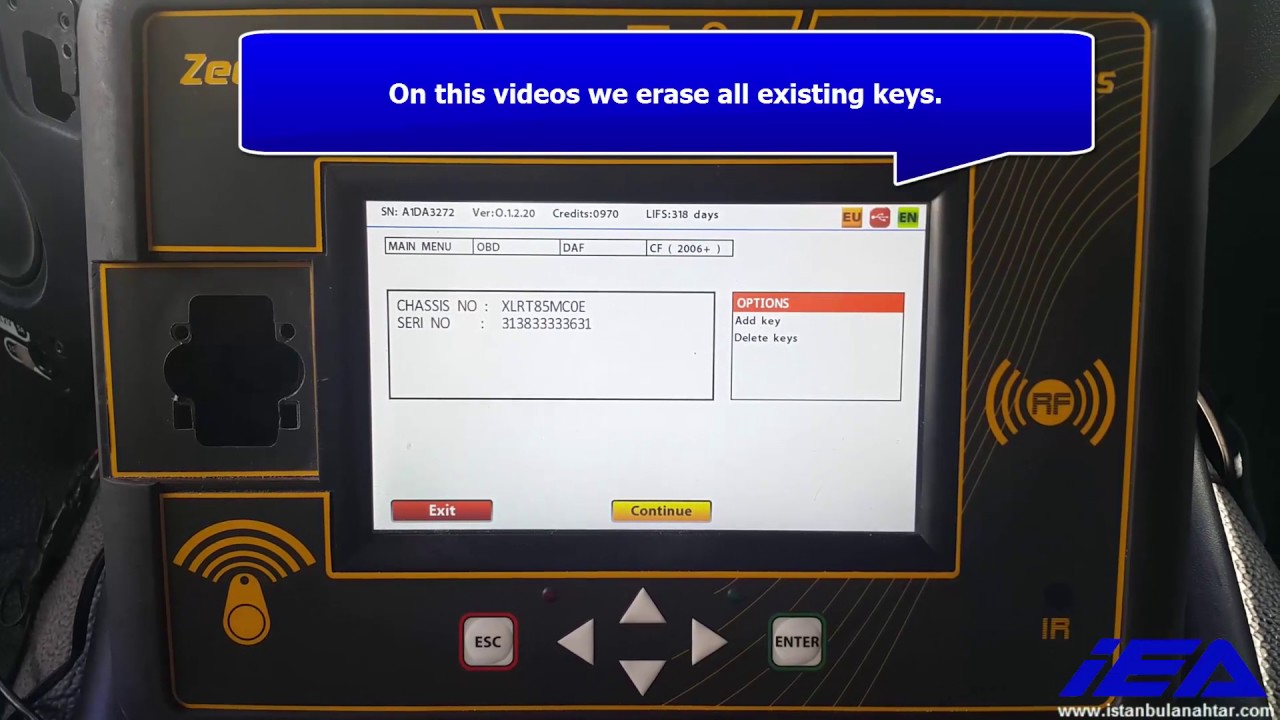 DAF TRUCK XF / CF / LF 2006 UPWARDS OBD KEY PROGRAMMING WITH Zed-FULL