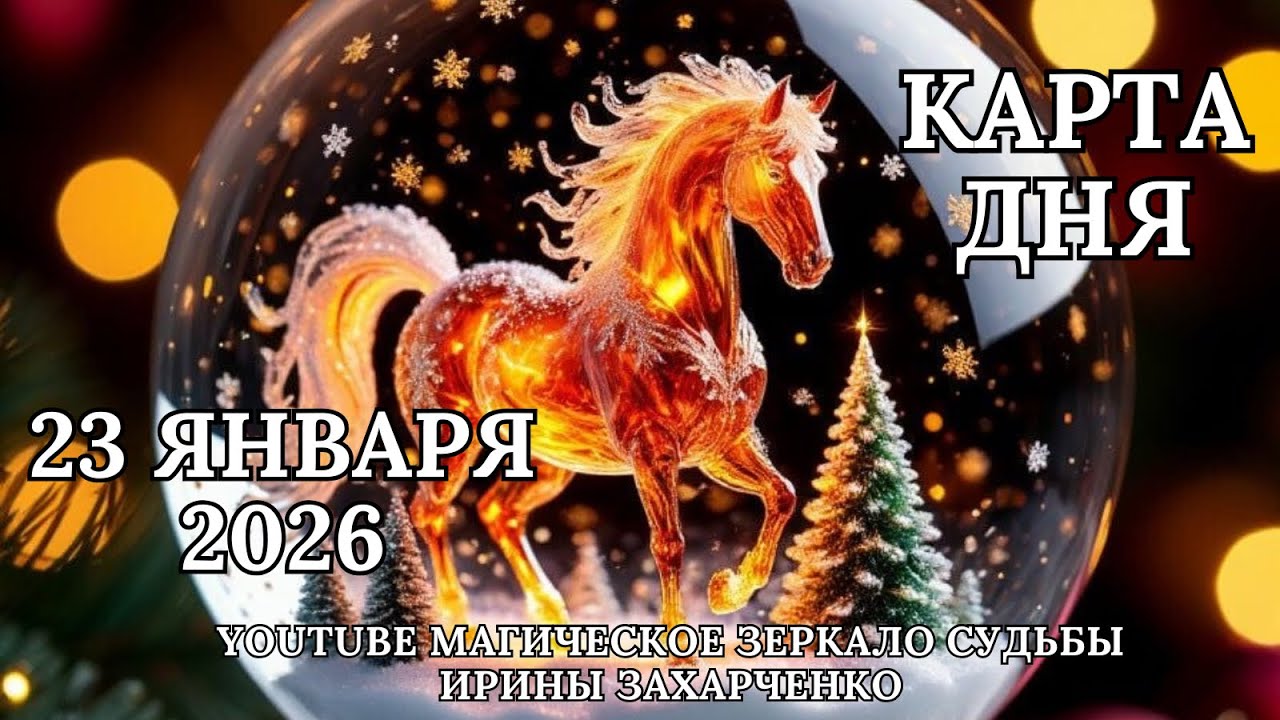 23 января ❄️Карта дня 🛷Развернутый Таро-Гороскоп/Tarot Horoscope+Oracle_today от Ирины Захарченко.