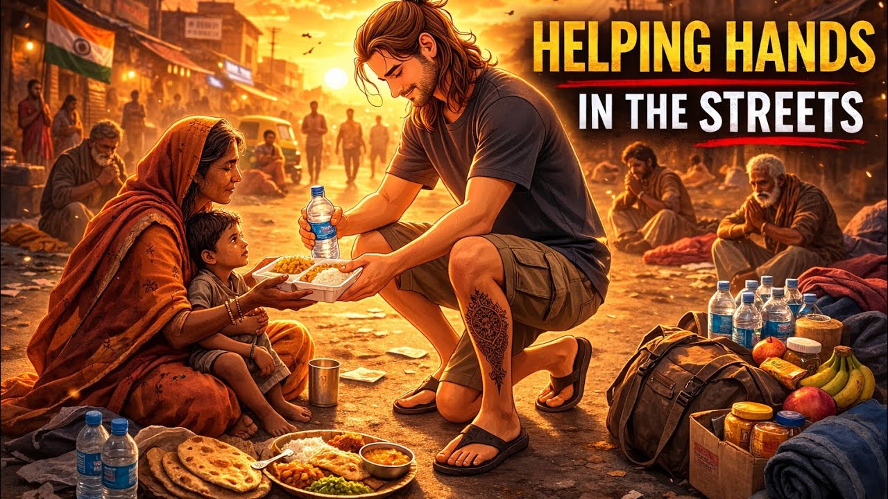 Helping hands in the street-based of true story #kindness 🙌 🙏 @ryankalish5511