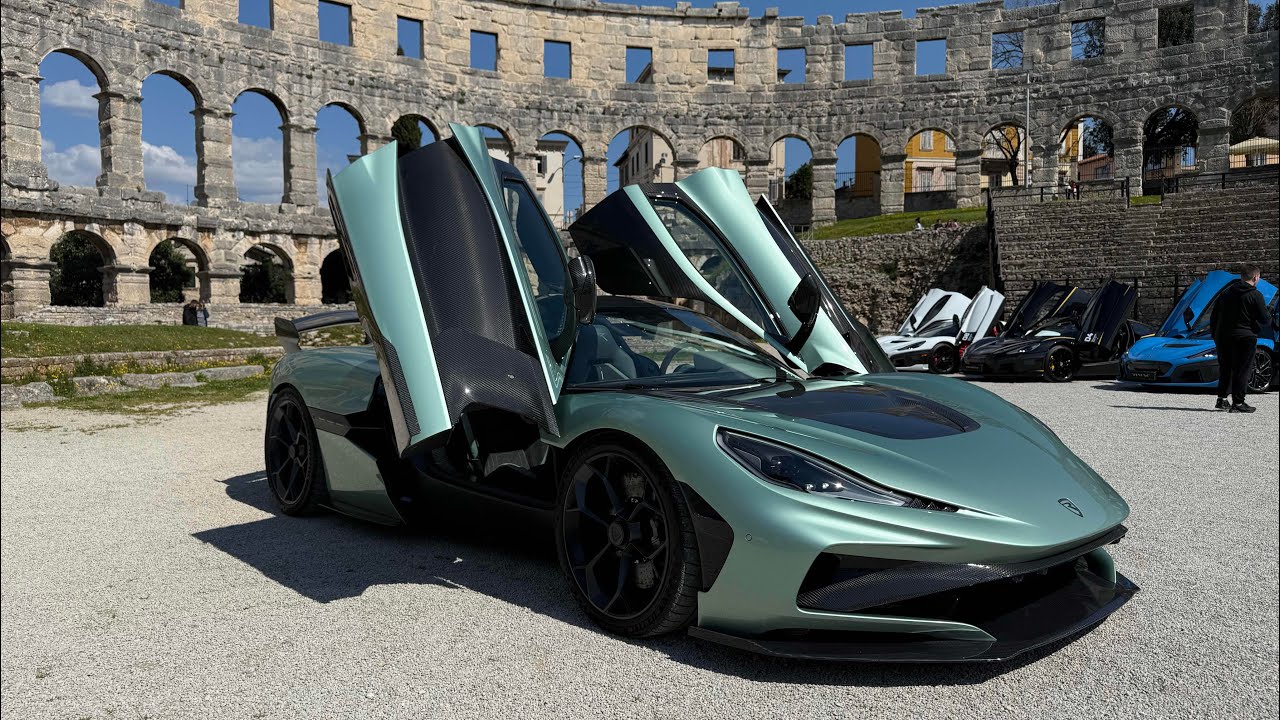 10 world most powerful electric cars Rimac Nevera in Arena - Pula, Croatia  with Mate Rimac !!!