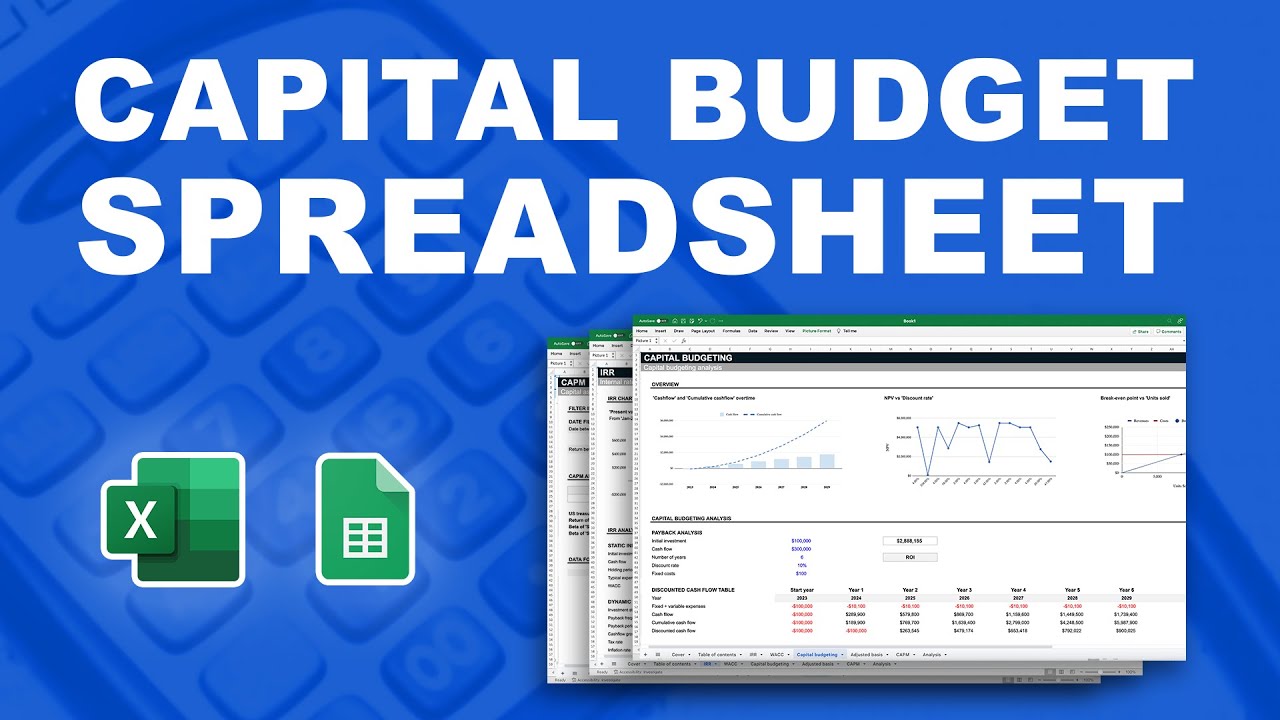 What is capital budgeting? Learn and apply with Excel & Google sheets