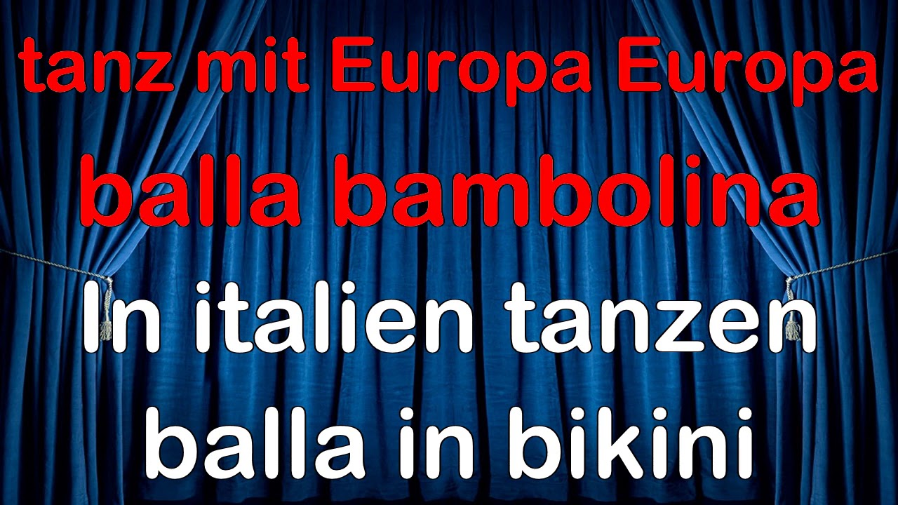 Alberto Camerini - Tanz bambolina KARAOKE MM (fair use)