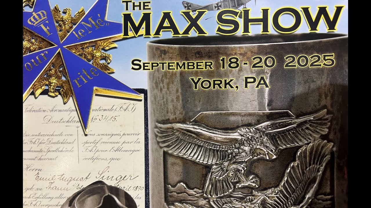 MAX Militaria SHOW 2025 York, PA - Dedicated to 3 York Police Officers EOW 9-17-25, and Charlie Kirk