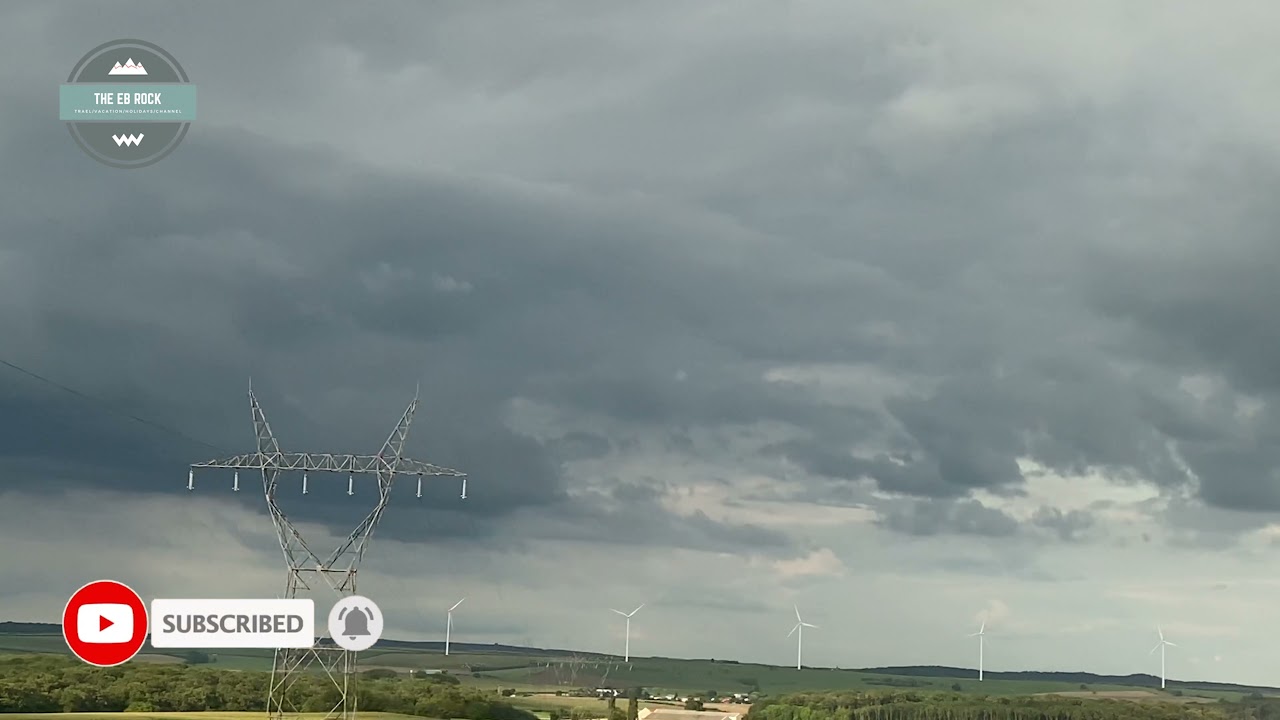4K Paris Gare de l’Est- To - Strasbourg - Short Trip - Beautiful Nature View From The TGV Train