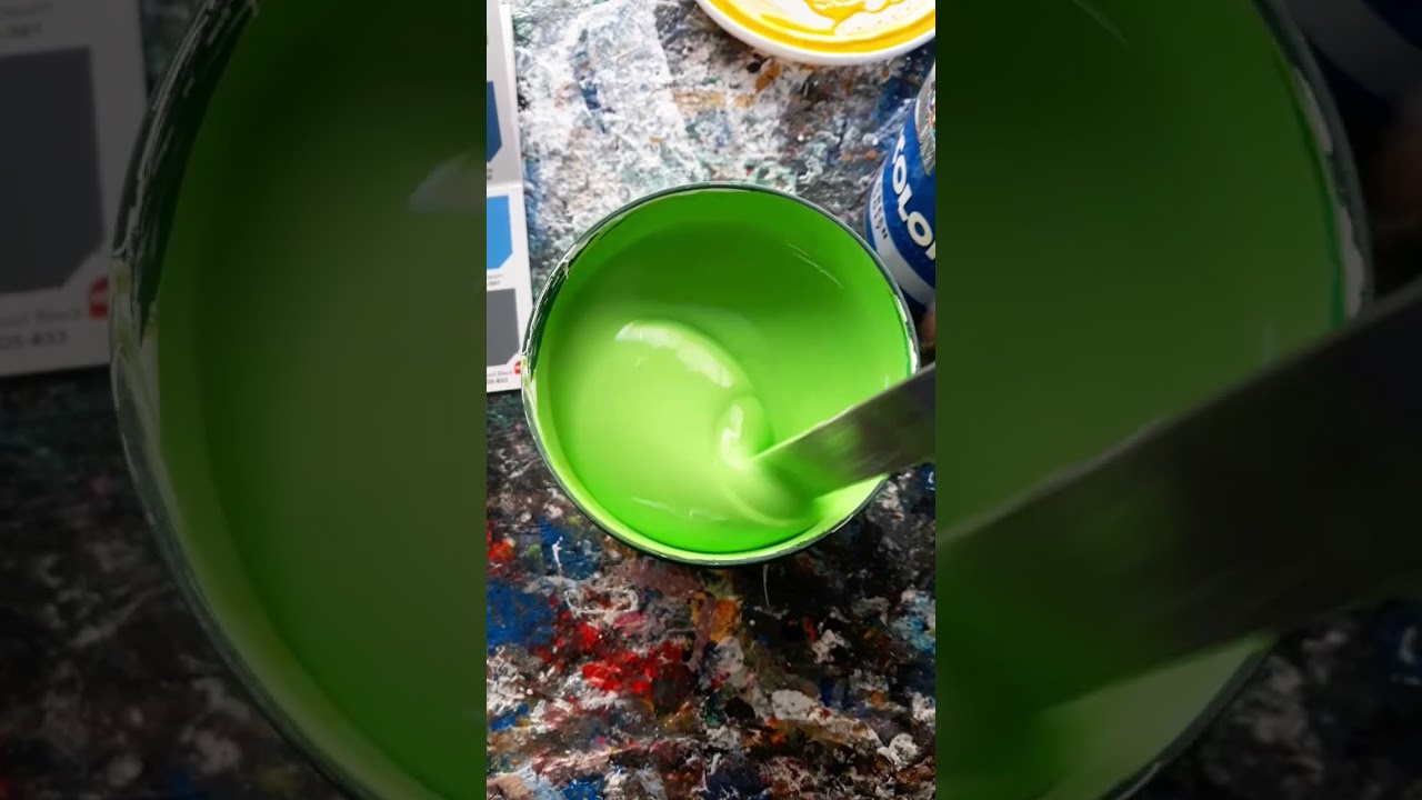#applegreen #waterbasedpaint #wemixpaint #shortvideo