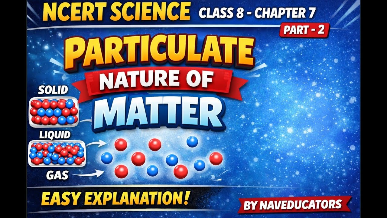 Particulate Nature of Matter | NCERT Class 8 Science Chapter 7 Part-2 Explained in Easy Hindi