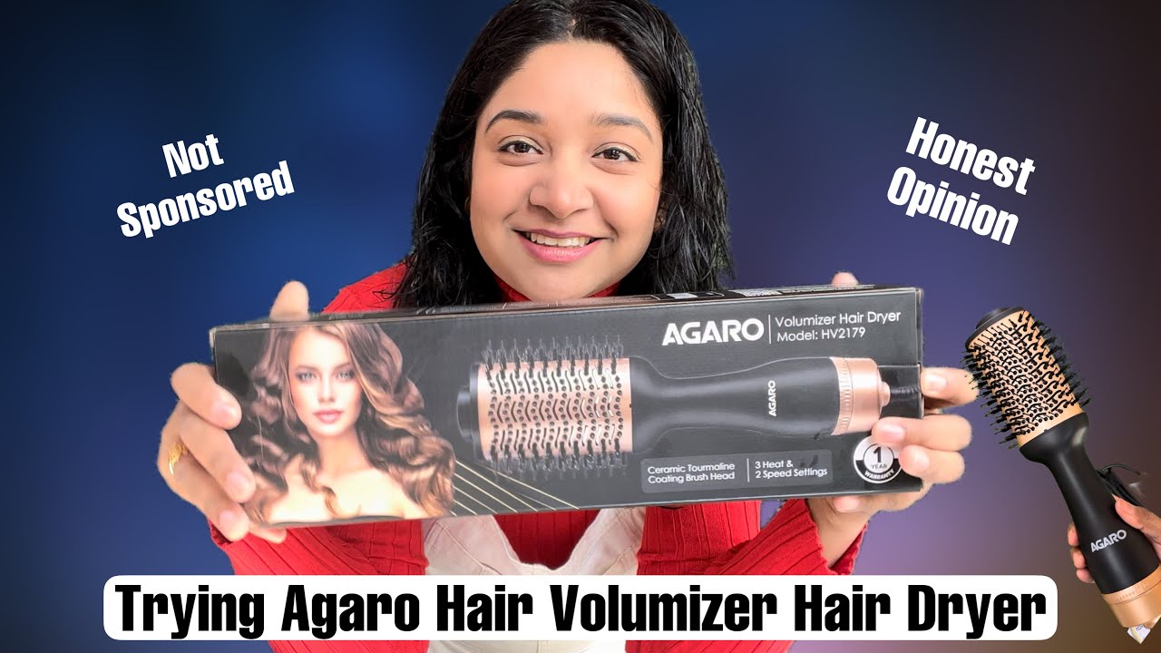 Honest Review of Agaro Volumizer Hair Dryer Review | Agaro Hair Dryer | Viral Hair Straightener