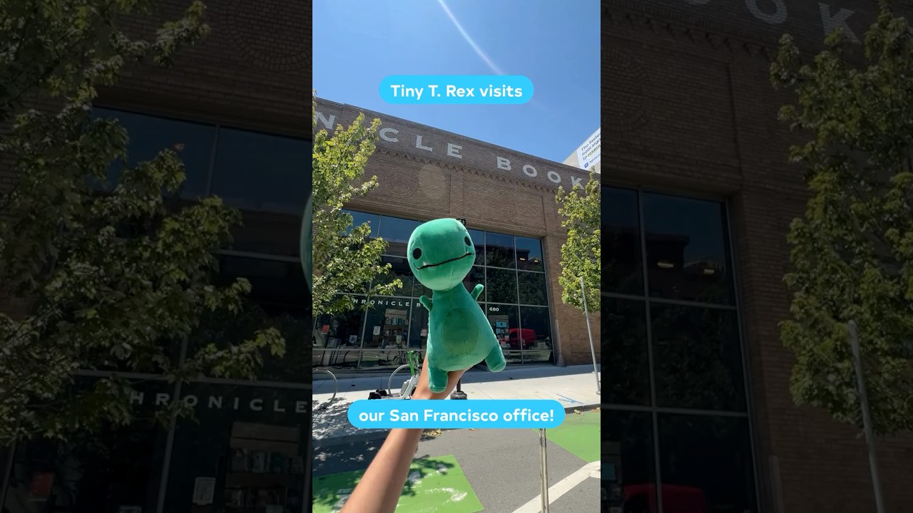 Tiny T. Rex at the San Francisco Office Vlog #chroniclebooks #booktok #TinyTRex