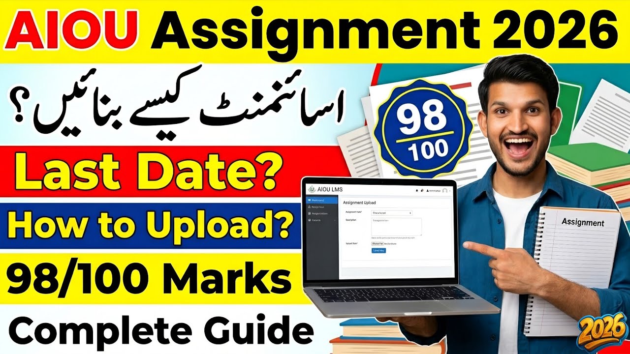 AIOU Assignment 2026 | How to Make Assignments, Last Date & Question Papers
