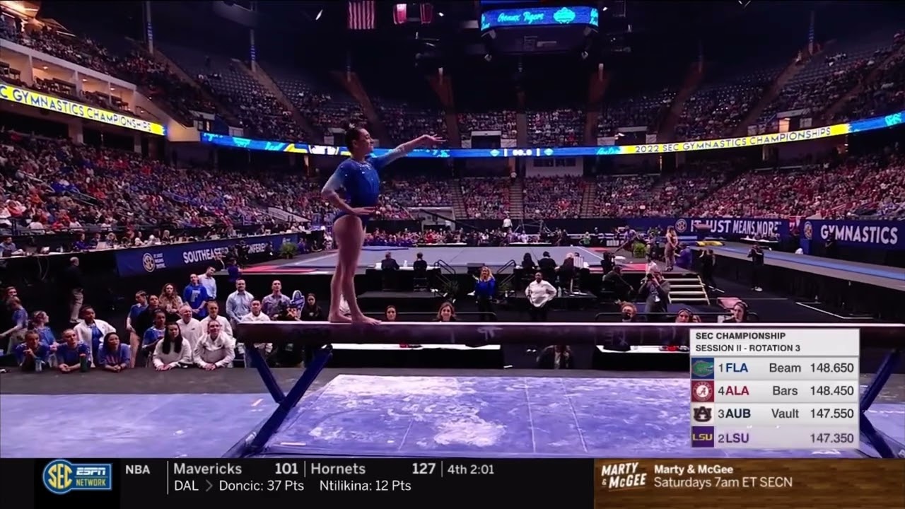 Leah Clapper Beam SEC Championships 2022 9.900