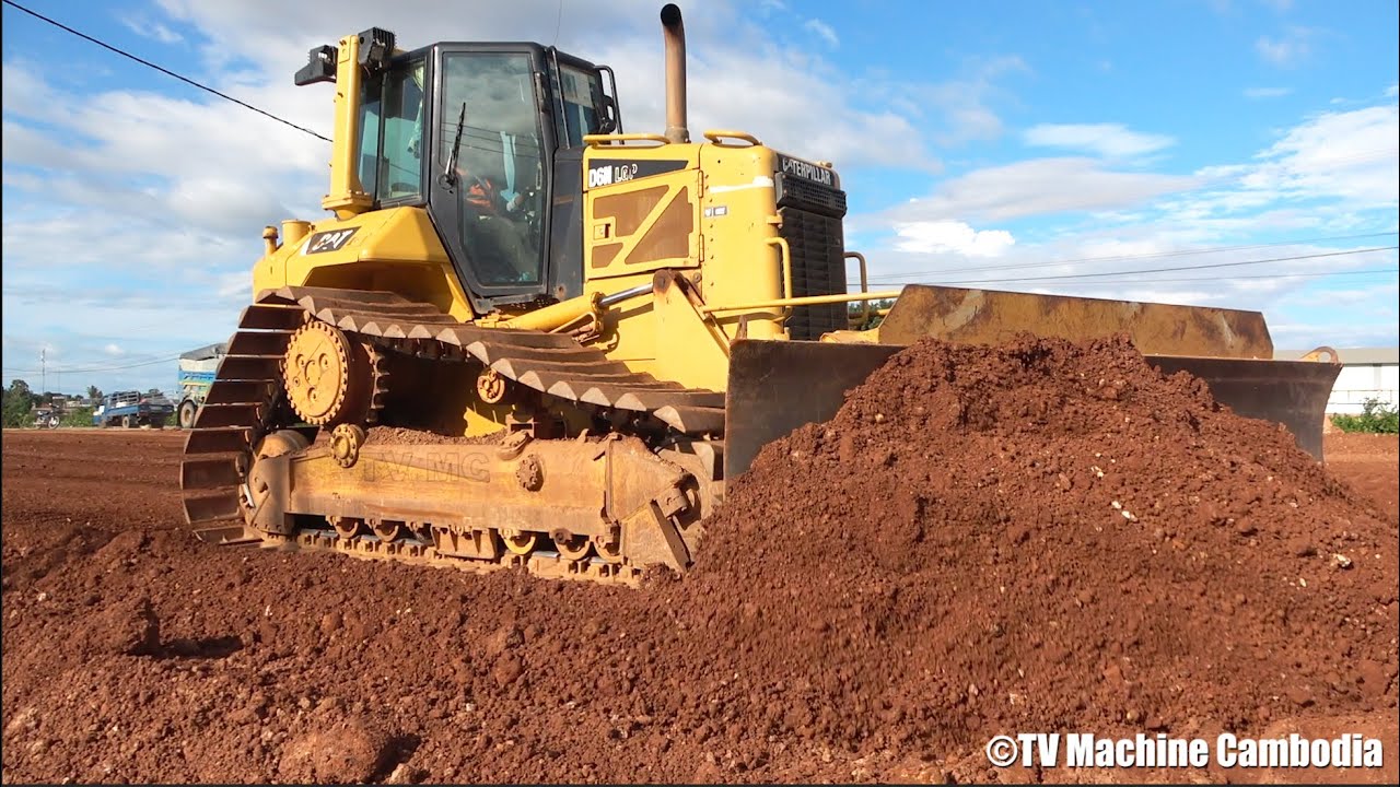 Incredible road construction machines | Heavy bulldozer with motor grader spreading road