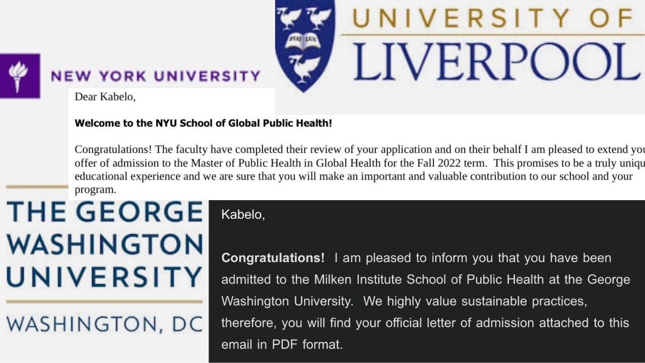 HOW I GOT ADMITTED INTO NEW YORK UNIVERSITY AND GEORGE WASHINGTON UNIVERSITY  WITH A 2:2/2.5 GPA