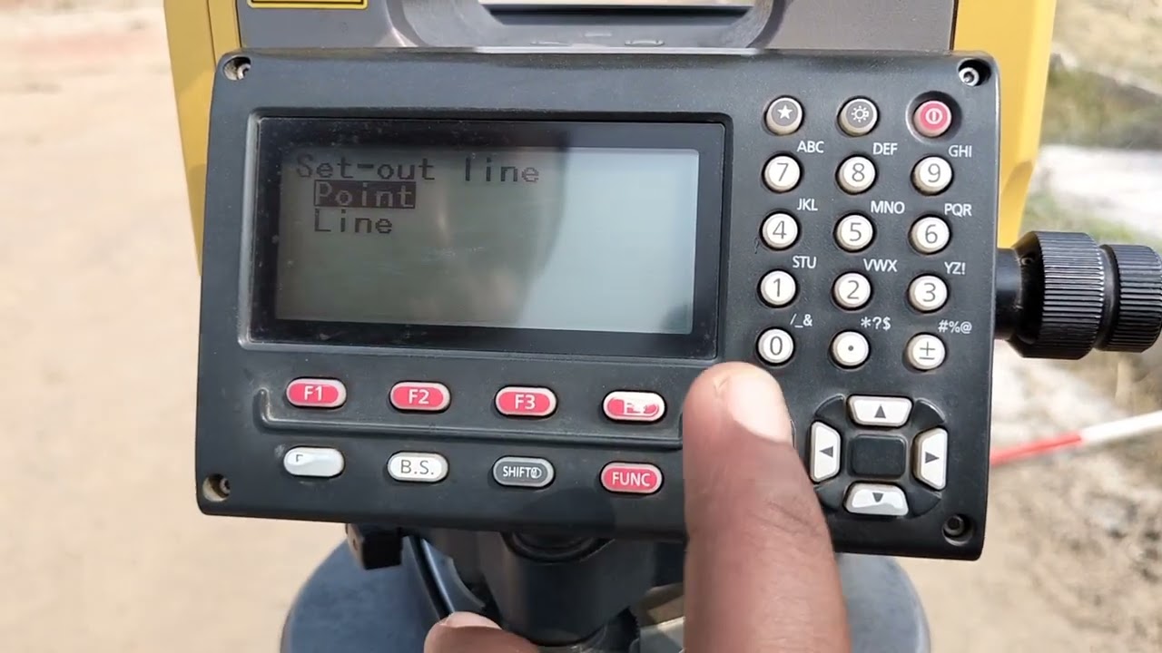 top con total station me offset kese lagate hai