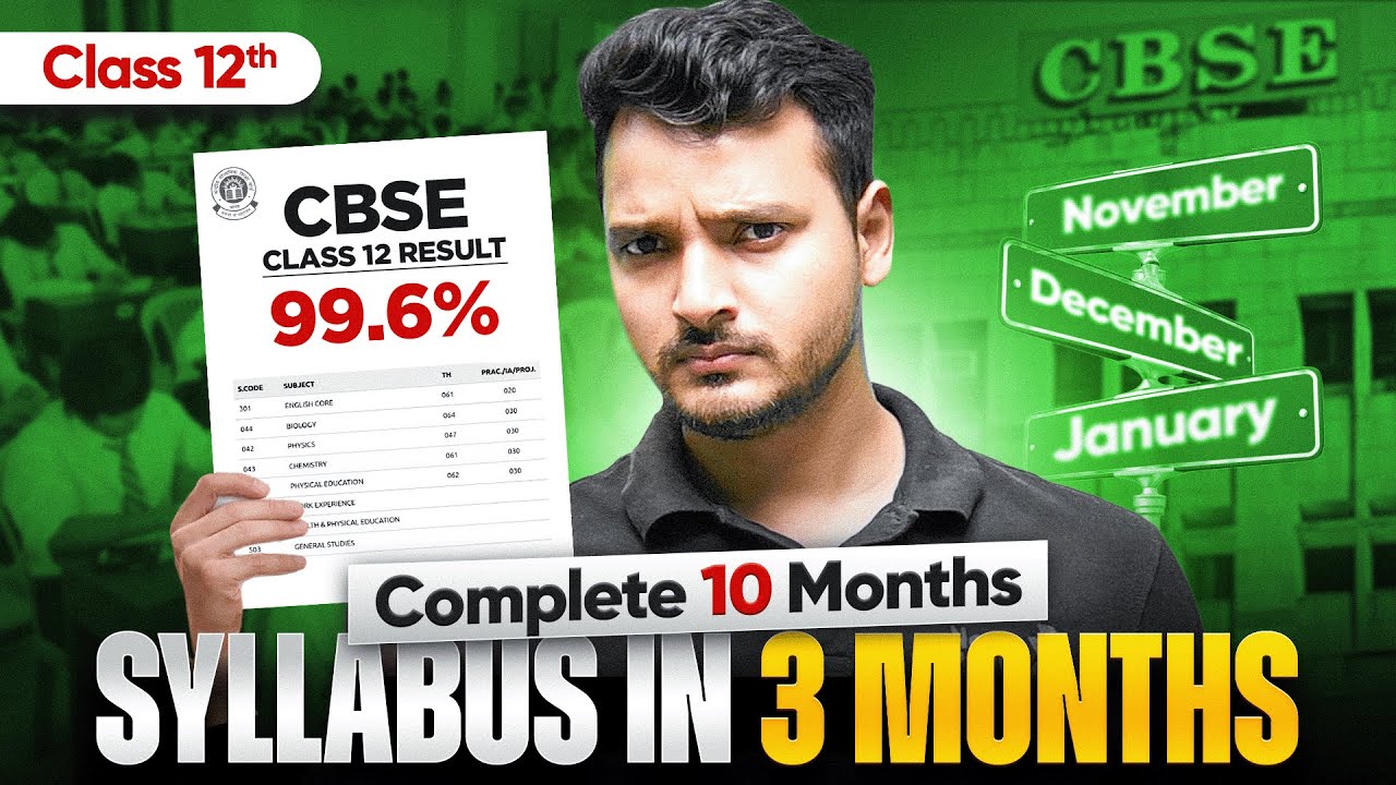How to Complete Class 12 Maths Syllabus in 3 Months?😲 | Easy Plan for 12th Boards Students