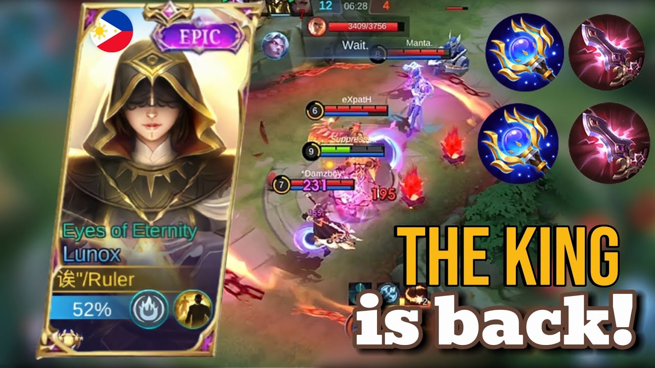 LUNOX GAMEPLAY 2024! PERFECT ROTATION, BUILD, & EMBLEM! NERF LUNOX? NO PROBLEM - MLBB