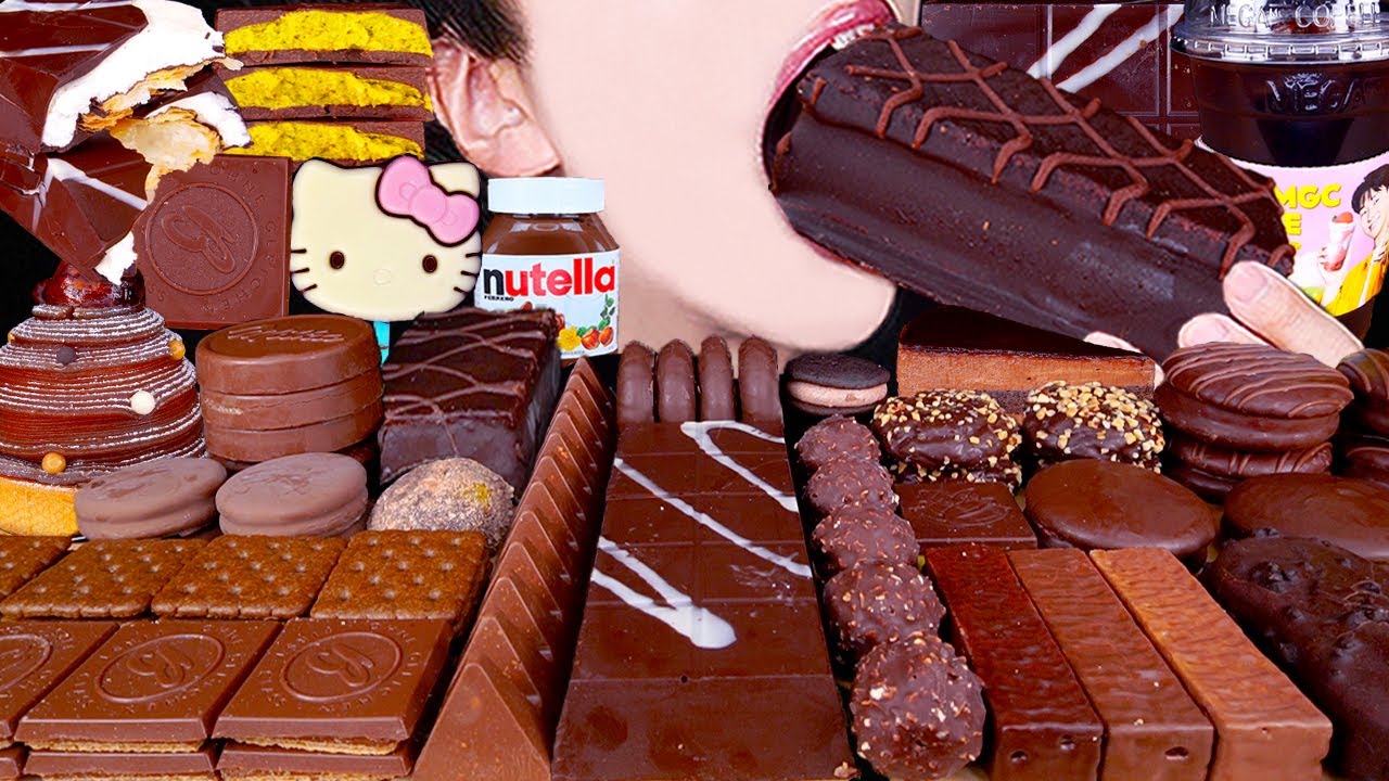 ASMR DUBAI CHOCOLATE ICE CREAM CAKE NUTELLA DESSERT MUKBANG 두바이 초콜릿 먹방 ドバイチョコレート 咀嚼音 EATING SOUNDS
