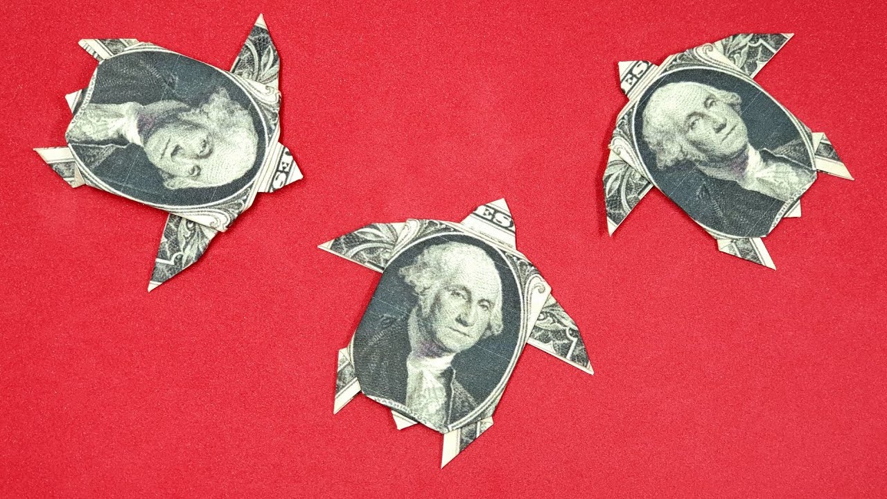 How to fold | Dollar Origami Sea ​​Turtle | Money Origami