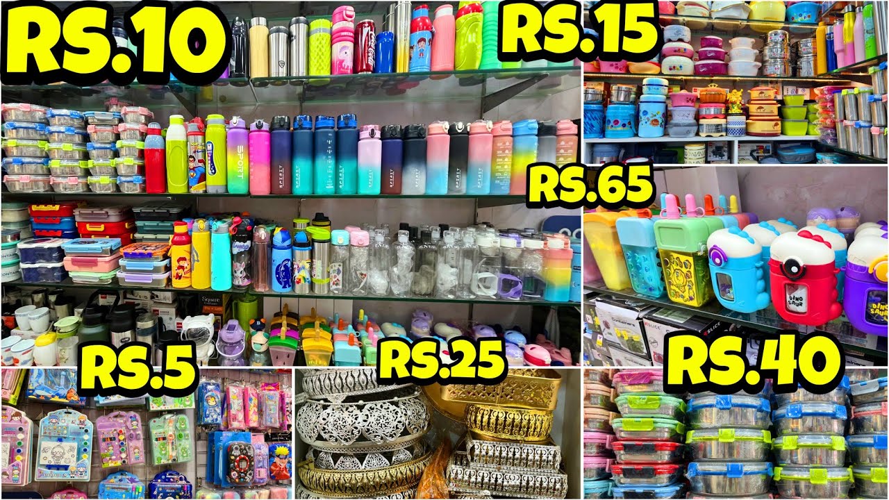 👌Rs.10 Onwards Cheapest Household Items Wholesale Market in chennai|Kitchen Useful Plastic Products