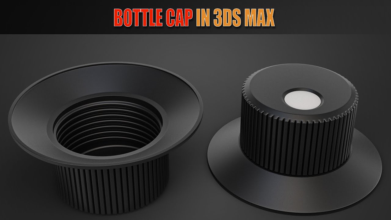 Topology Hard Surface: Correct topology of a Extrude Bottle Cap Modeling In 3ds Max || N°_153