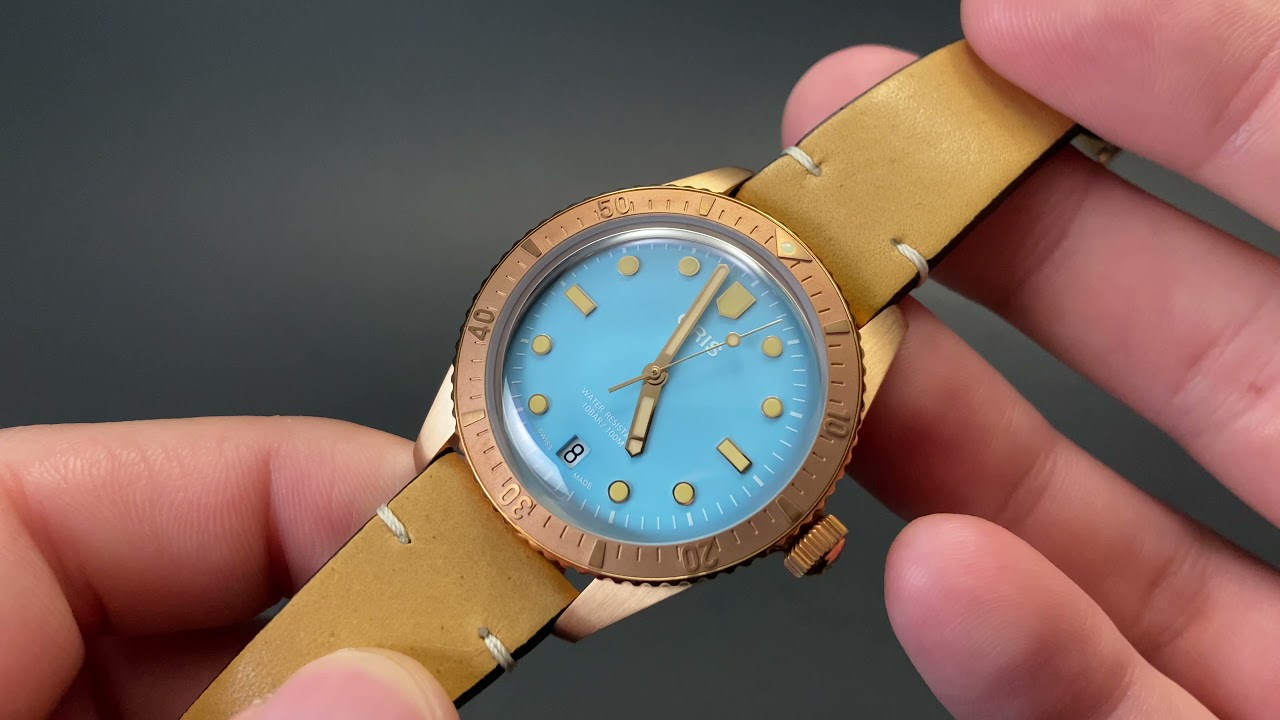 Finally Here! Oris Divers 65 Cotton Candy Blue Dial on Leather