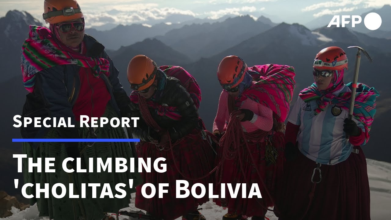 The climbing 'cholitas' of Bolivia break barriers as they scale mountains in skirts | AFP