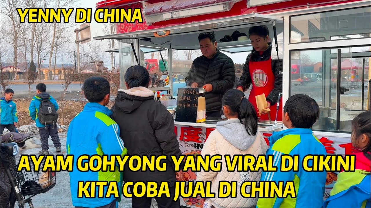 JUALAN MAKANAN GOHIONG YANG LAGI VIRAL DI INDONESIA, LIHAT APAKAH BISA LARIS DI DESA CHINA