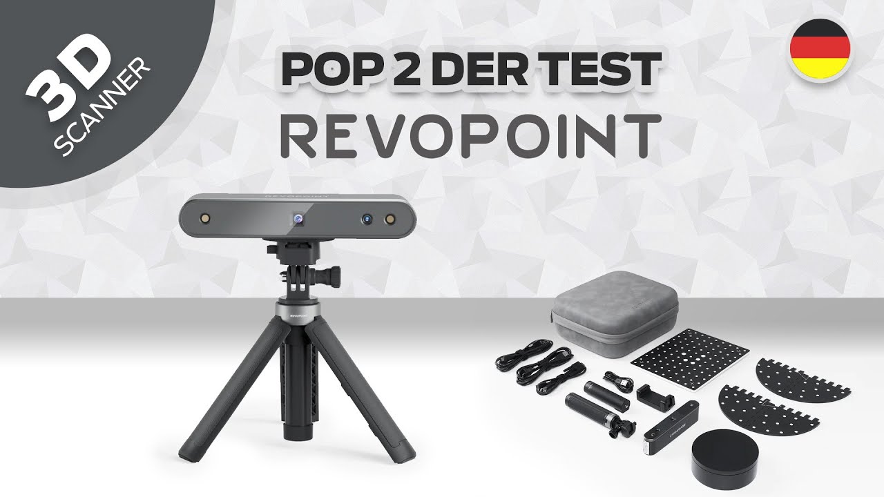 Revopoint Pop 2 3D-Scanner im Test - Lieferumfang, mobiles Scannen, Drehteller, ... - Deutsch OKM3D